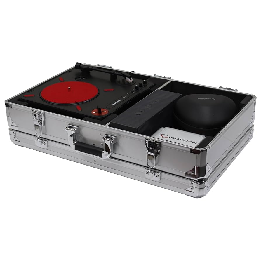 DJ機材 Supreme Odyssey Record Case Silver Amazon.com: Odyssey K45120SIL Krom Series Silver Record